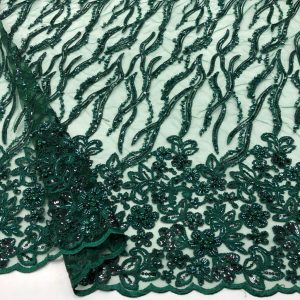 Taş İşlemeli Dantel Kumaş