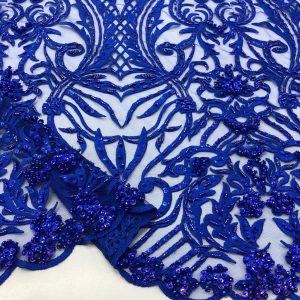 Taş İşlemeli Dantel Kumaş