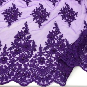 Taş İşlemeli Dantel Kumaş Taş İşlemeli Dantel Kumaş