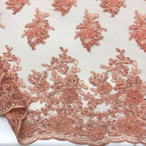 Taş İşlemeli Dantel Kumaş Taş İşlemeli Dantel Kumaş