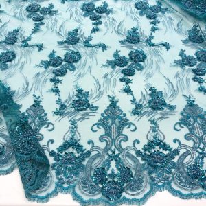 Taş İşlemeli Dantel Kumaş Taş İşlemeli Dantel Kumaş