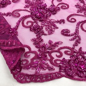 Taş-Payet İşlemeli Dantel Kumaş Taş-Payet İşlemeli Dantel Kumaş