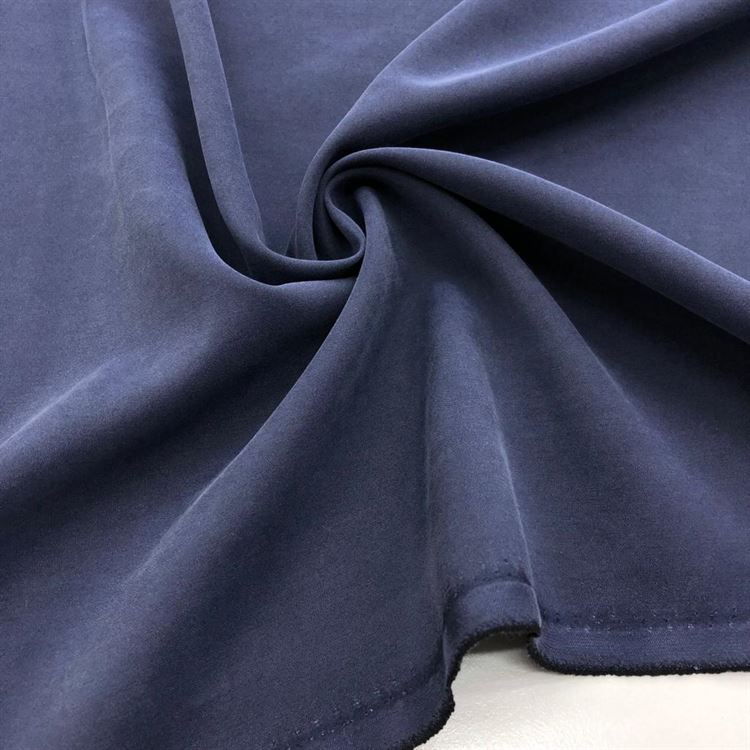 Taşlanmış Cupra Kumaş Koyu İndigo