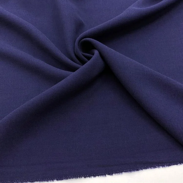 Taşlanmış Keten Kumaş Lacivert