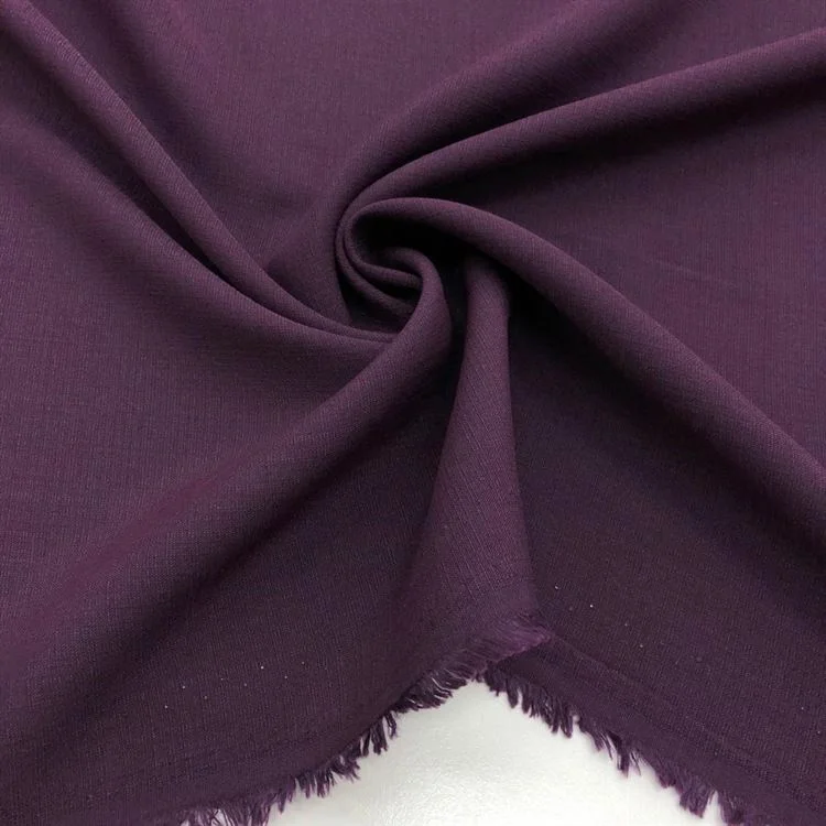 Taşlanmış Keten Kumaş Mürdüm