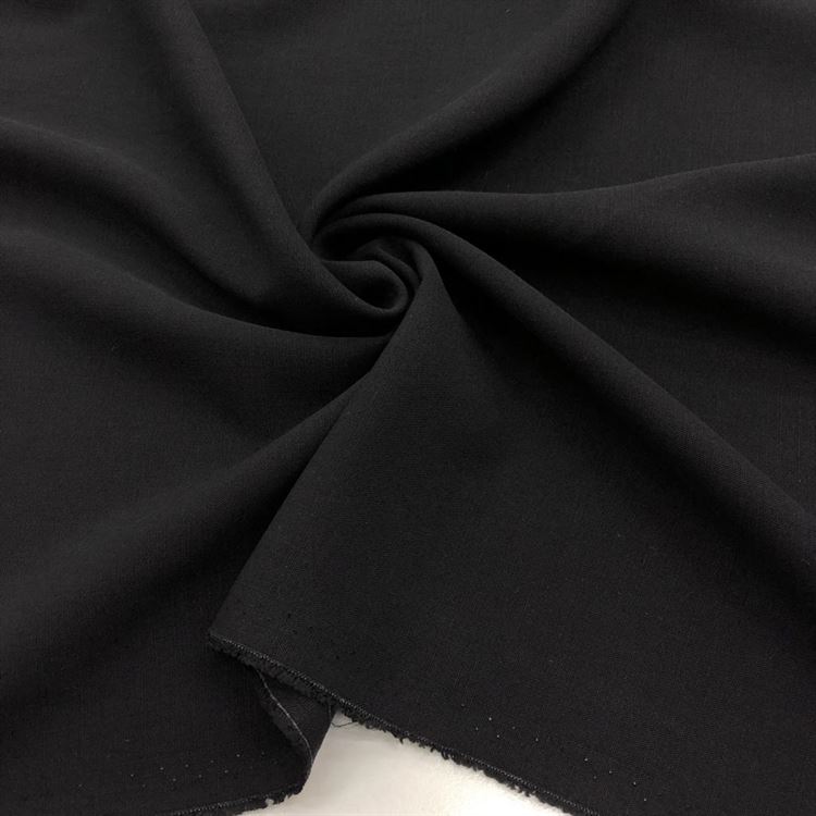 Taşlanmış Keten Kumaş Siyah