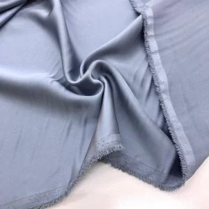 Asetat Saten Kumaş Gri-Mavi