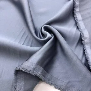 Asetat Saten Kumaş Gri-Mavi