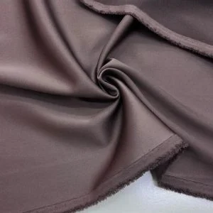 Asetat Saten Kumaş Kızıl Kahverengi