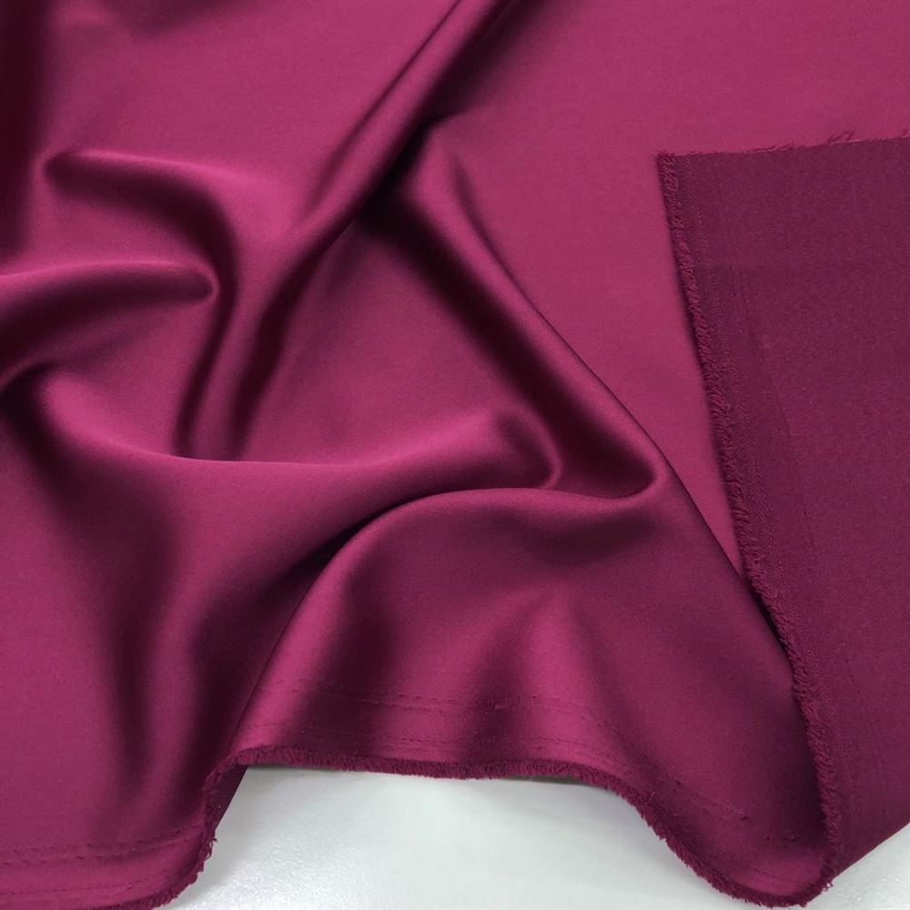 Asetat Saten Kumaş Koyu Fuşya Asetat Saten Kumaş Koyu Fuşya