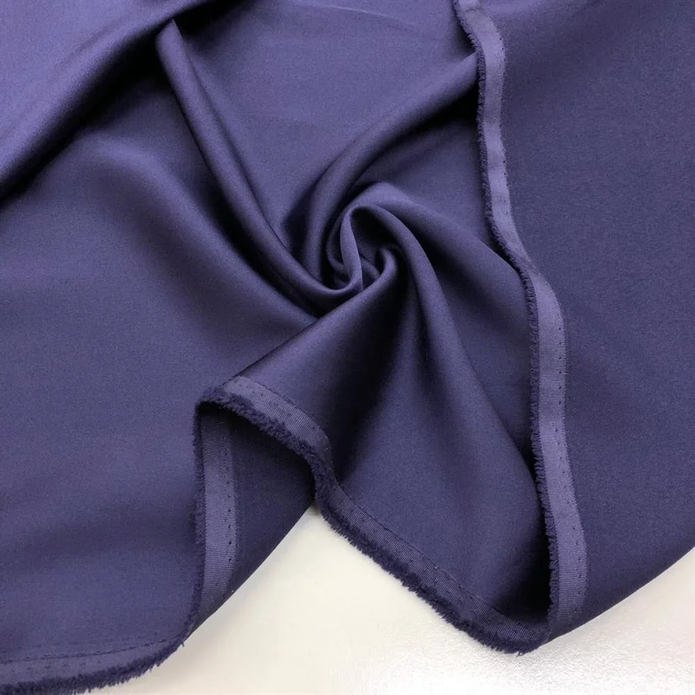 Asetat Saten Kumaş Morcivert