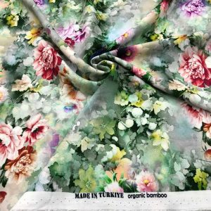 Desenli İpek Vual Kumaş Desenli İpek Vual Kumaş