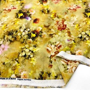 Desenli İpek Vual Kumaş