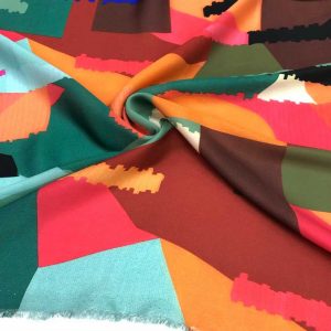 İpek Desenli Saten Kumaş