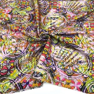 İpek Desenli Saten Kumaş