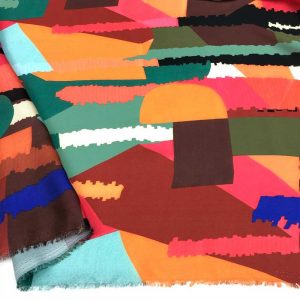 İpek Desenli Saten Kumaş