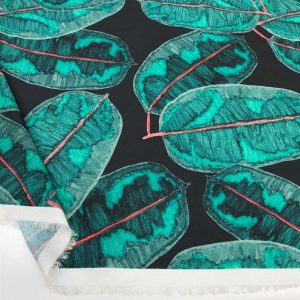 İpek Desenli Saten Kumaş