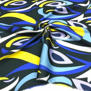 İpek Desenli Saten Kumaş