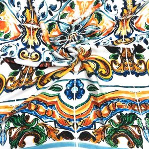 İpek Desenli Saten Kumaş