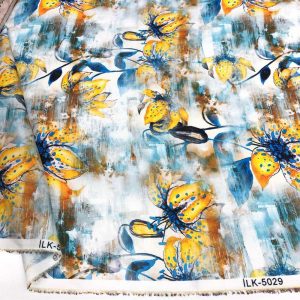 İpek Desenli Saten Kumaş