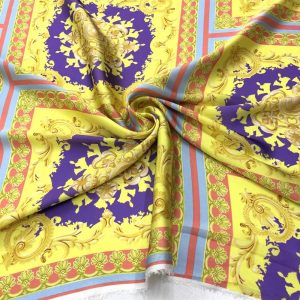 İpek Desenli Saten Kumaş