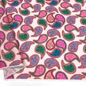 İpek Desenli Saten Kumaş