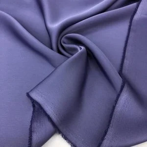 İtalyan Saten Kumaş Açık İndigo