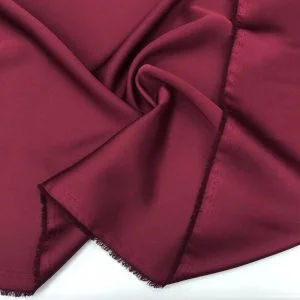 İtalyan Saten Kumaş Bordo