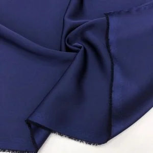 İtalyan Saten Kumaş Lacivert