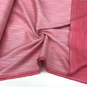 Kendinden Desenli Gabardin Kumaş Mercan