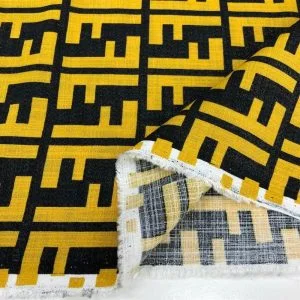 Kendinden Simli Keten Kumaş