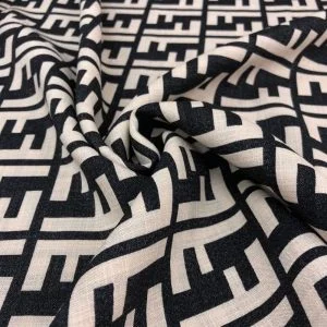 Kendinden Simli Keten Kumaş