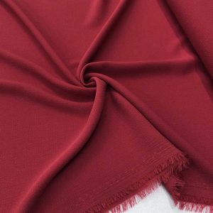 Kobe Krep Kumaş Koyu Nar Çiçeği