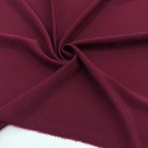 Kristal Krep Kumaş Bordo