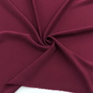 Kristal Krep Kumaş Bordo