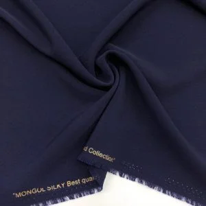 Kristal Krep Kumaş Lacivert