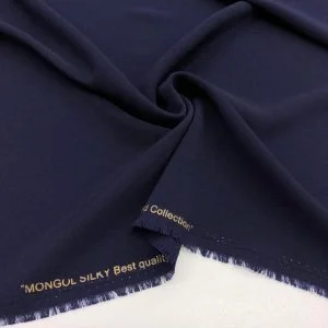 Kristal Krep Kumaş Lacivert