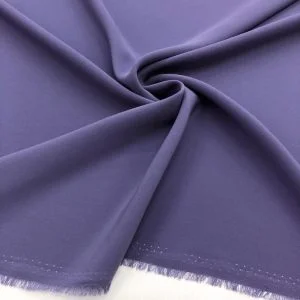Kristal Krep Kumaş Pastel Mor