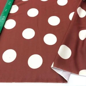 Puantiye Desenli Krep Kumaş