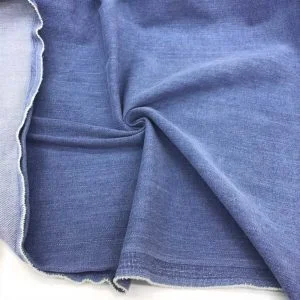 Taşlanmış Kot Kumaş Açık Mavi