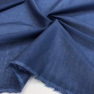 Vual Kumaş Koyu İndigo Mavisi