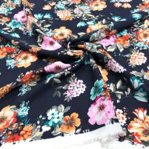 Desenli İpek Vual Kumaş