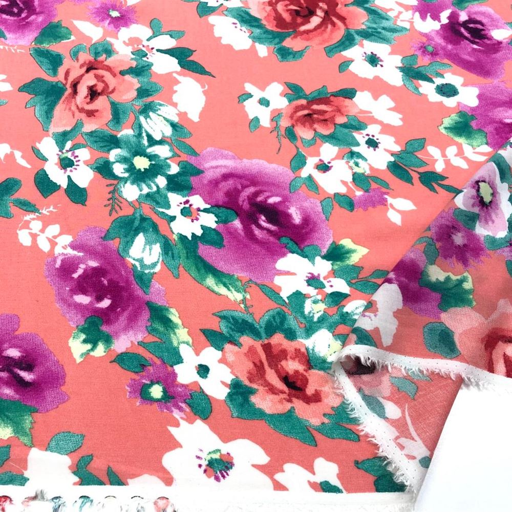 Desenli İpek Vual Kumaş Desenli İpek Vual Kumaş