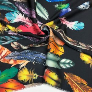 İpek Desenli Saten Kumaş