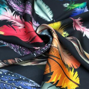 İpek Desenli Saten Kumaş