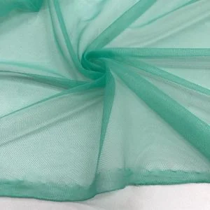 Likralı Tül Kumaş Su Yeşili