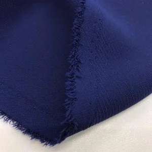 Dokulu Krep Kumaş Lacivert