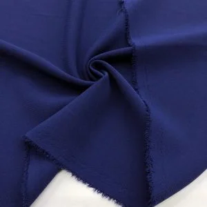 Dokulu Krep Kumaş Lacivert