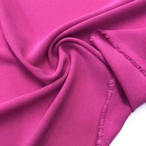 Double Krep Kumaş Açık Fuşya