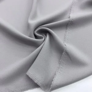 Double Krep Kumaş Açık Gri